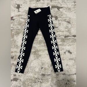 Tory Burch Logo Compression Leggings, Size XS.NWT!